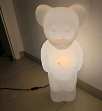 1990er LUMIBÄR weiß 58cm Original Elmar Flötotto DESIGNLAMPE Bär stehend