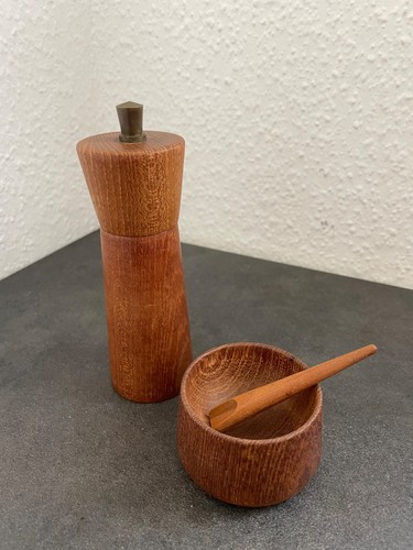 Teak salzschale mit - salzschale, &