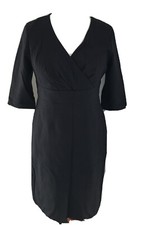 Lands‘end Kleid schwarz 42 neuwertig Dress Midi Landsend 12UK Bleistiftkleid