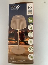 BRILONER LEUCHTEN LED Tischleuchte Riffle Tischlampe kabellos Akku USB-C dimmbar