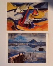 2 Postkarten  Fischerboote auf