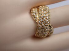 schwerer Brillant Ring Fabiani Crossover Gold 750 klassisch