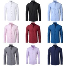 Herren Slim Fit Hemd Business