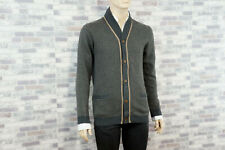 TASSO ELBA COOLE HERREN REINE BAUMWOLLE STRICKJACKE GRAU BEIGE M 