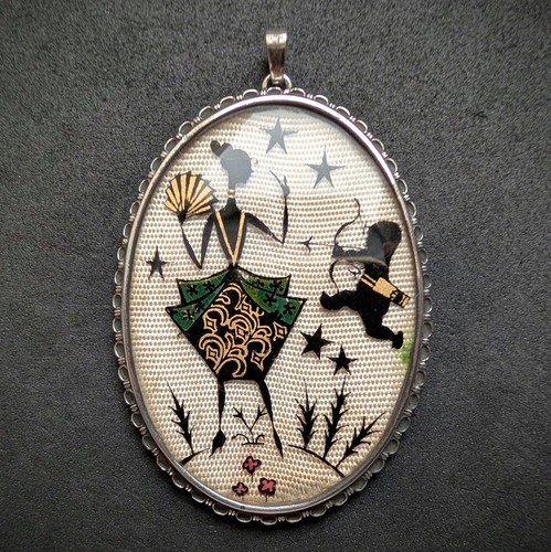 Jugendstil art deco anhänger - art,
