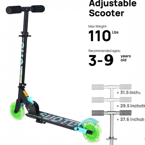Kinder scooter mit led rollen - kinder,