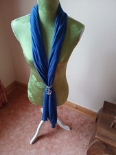 Damen Stola Blau Tuch Schal