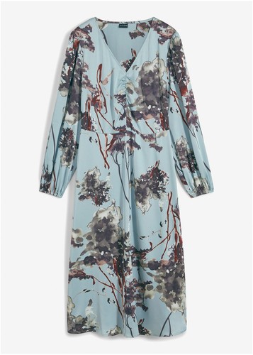Satin kleid mit schmeichelnder - satin-kleid,