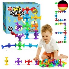 Saugnapf Spielzeug Baby, Kinder Badewannenspielzeug ab 3 Jahre, 40 Stück 