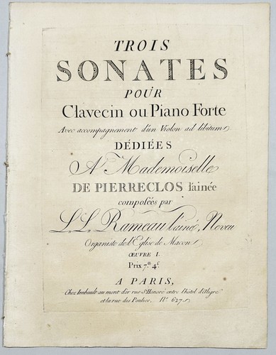 Lazare rameau sonates - lazare,