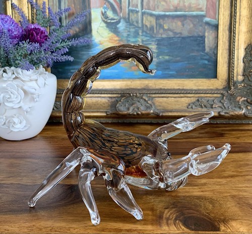 Glasfigur skorpion figur - glasfigur,