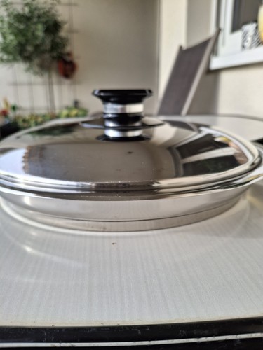 Amc flache edelstahl - edelstahl-pfanne, /