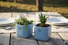 Übertöpfe,hellblau,eckig,mod