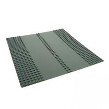 1x Lego Bau Platte B-Ware abgenutzt 32x32 Gerade 7N grau Straße 30225c01