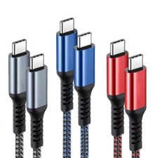 0,5m - 3m USB C schnell Ladekabel Kabel 60W Typ-C für Samsung für iPhone 15 / 16