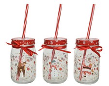 1 Gläser mit Deckel 13cm