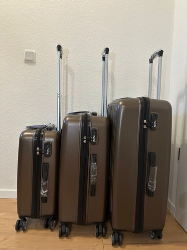 3er set koffer hartschale abs - set,