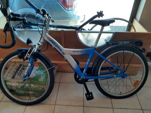 Fahrrad blau silber - blau,