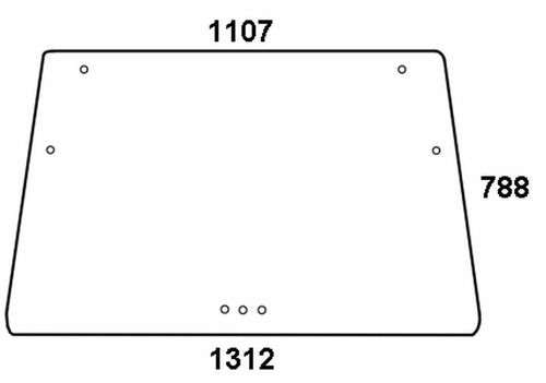 Frontscheibe deutz 04354075 - deutz,