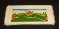VILLEROY & BOCH Servierplatte *Design Naif* aus Porzellan 34x16cm GUTER ZUSTAND