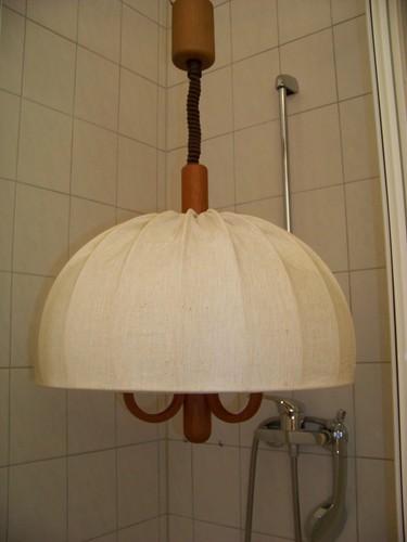 Domus teak pendelleuchte - pendelleuchte, 60er