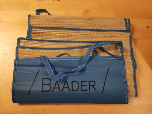 Faltbare bast strandmatte - faltbare, bast-strandmatte