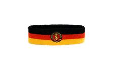 Stirnband Deutschland DDR 6x21cm Schweißband für Sport Headband