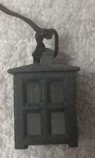 Laterne grau mit Licht, Krippenlaterne 3,5V Krippenbeleuchtung,