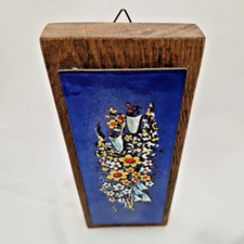 Vintage Bild Emaille Blumen