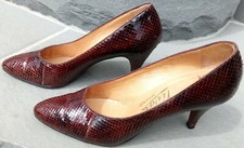LucalSax Madrid, Vintage Pumps, 1960er Jahre, Gr. 38, Reptilienleder
