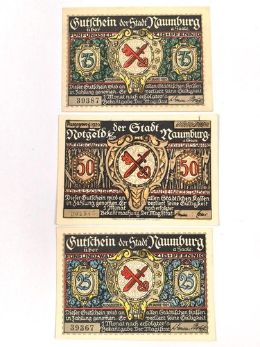 Naumburg notgeldscheine - 3,