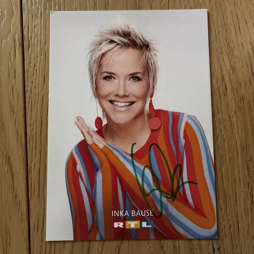 Autogrammkarte inka bause - autogrammkarte,