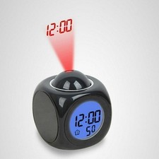 Digital Uhr Wecker Tischuhr mit Projektion USB Funkuhr Funkwecker Temperatur