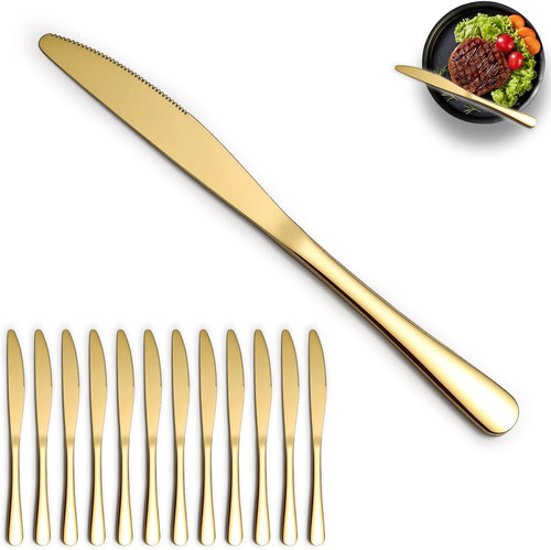 Gold tafelmesser teiliges - gold, 12-teiliges