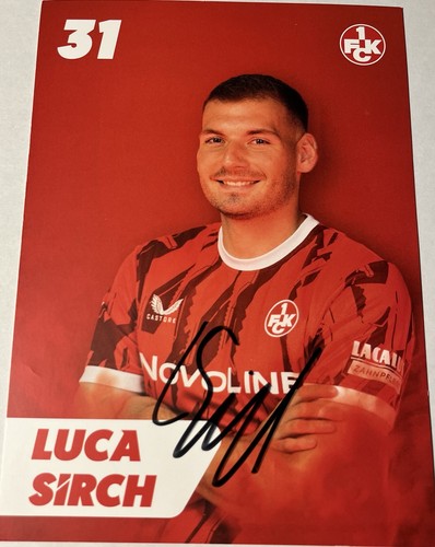 Luca sirch autogrammkarte - luca,