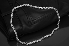 Ankerkette - Gewich 83 Gramm - 50 cm (Diamantiert) - SILBERKETTE (925)