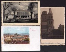 59435 3 AK Zittau 1923 Fotokarte Kirche Synagoge ?? 1933 Grenzland Theater