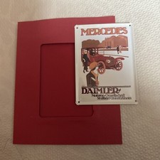 Blechschild Mercedes Benz Daimler Motoren-Gesellschaft im Umschlag