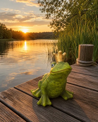 Dekorativer frosch könig - frosch,