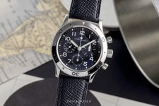Breguet Type XX Aeronavale Chronograph Stahl Automatik Ref. 3800 B&P