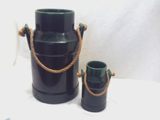 Keramik Kanne Groß + Klein Milchkanne Schirmständer Vase 2. Vintage Gefäße Retro