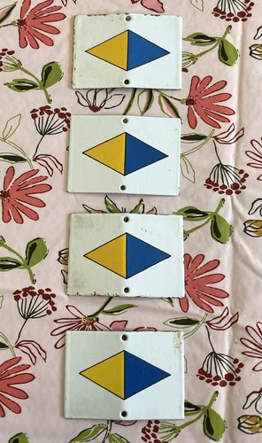 Blechschild wegweiser route - blechschild, 4x