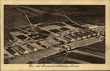 Feldpostkarte Luftaufnahme Militärlager SISSONNE 1916 Feldpost nach Chemnitz