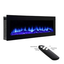 Wandkamin Kamin 150cm Einbaukamin Heizung Ofen Feuer Wohnzimmer  El Fuego BOZEN