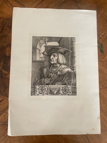 Copper engraving 1520 - copper,