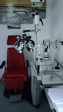 Refraktionseinheit Refraktionsstuhl Patientenstuhl elektrisch mit  Geräten 
