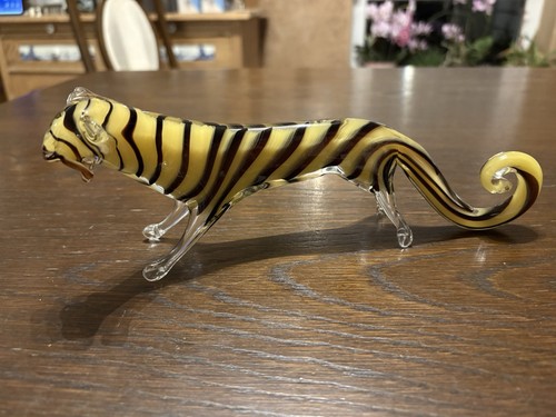 Murano glasfigur tiger tiere - tiger,