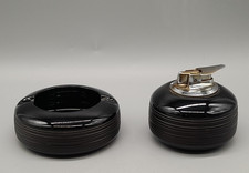 Rosenthal Raucherset Porcelaine noire schwarz Porzellan 2 Teile Tapio Wirkkala