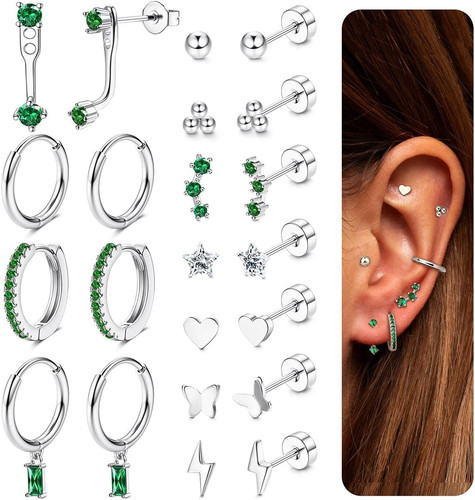 Paar ohrringe gold set - paar,