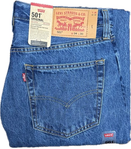 Levis 501 herren denim - denim, jeans